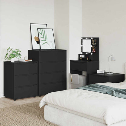 vidaXL Storage Cabinets Black 80 x 48 x 105 cm Engineered Wood