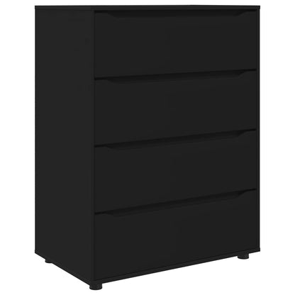 vidaXL Storage Cabinets Black 80 x 48 x 105 cm Engineered Wood