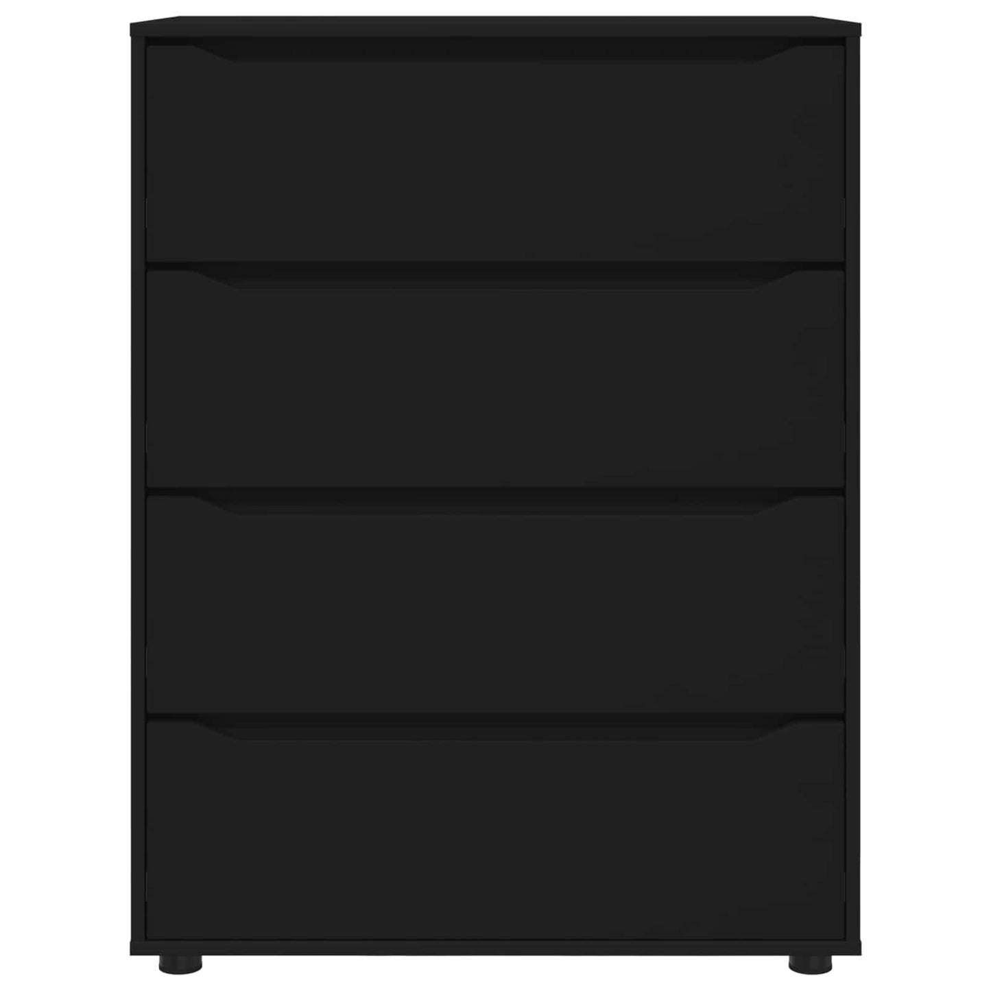 vidaXL Storage Cabinets Black 80 x 48 x 105 cm Engineered Wood