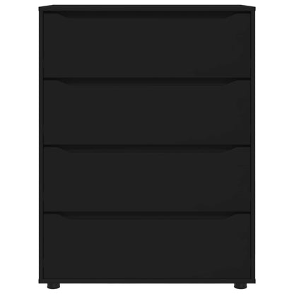vidaXL Storage Cabinets Black 80 x 48 x 105 cm Engineered Wood