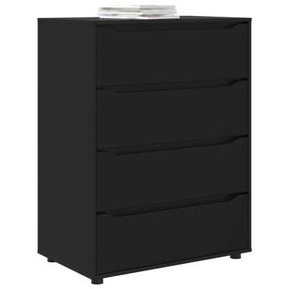 vidaXL Storage Cabinets Black 80 x 48 x 105 cm Engineered Wood