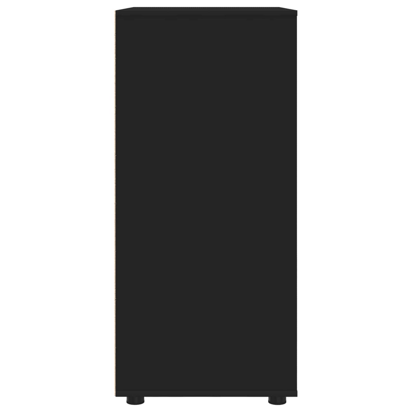 vidaXL Storage Cabinets Black 80 x 48 x 105 cm Engineered Wood