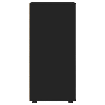 vidaXL Storage Cabinets Black 80 x 48 x 105 cm Engineered Wood