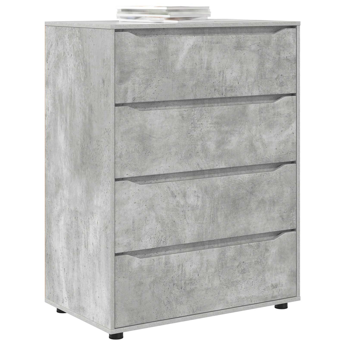 vidaXL Storage Cabinets Concrete Grey 80 x 48 x 105 cm Engineered Wood