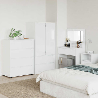 vidaXL Storage Cabinets High Gloss White 80 x 48 x 105 cm