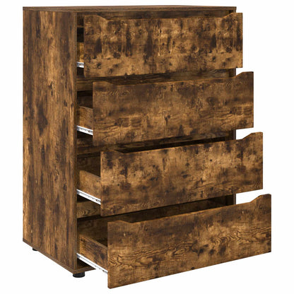 vidaXL Storage Cabinets Smoked Oak 80 x 48 x 105 cm Engineered Wood
