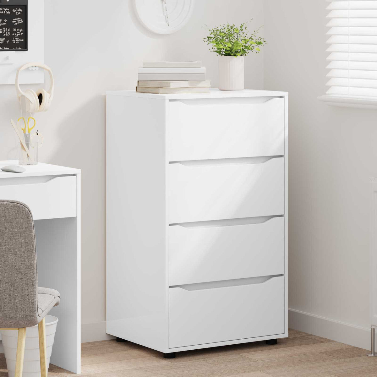 vidaXL Storage Cabinets 60 x 48 x 105 cm Engineered Wood White