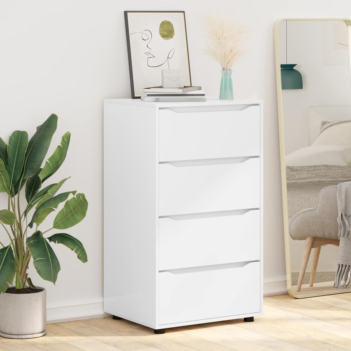 vidaXL Storage Cabinets 60 x 48 x 105 cm Engineered Wood White