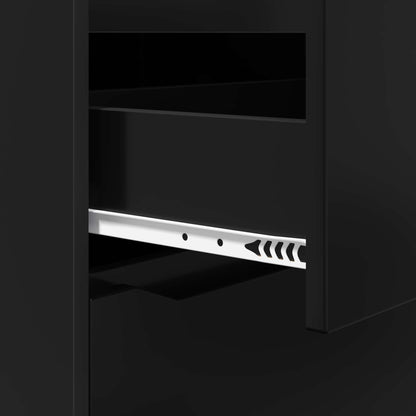 vidaXL Storage Cabinets 60 x 48 x 105 cm Engineered Wood Black