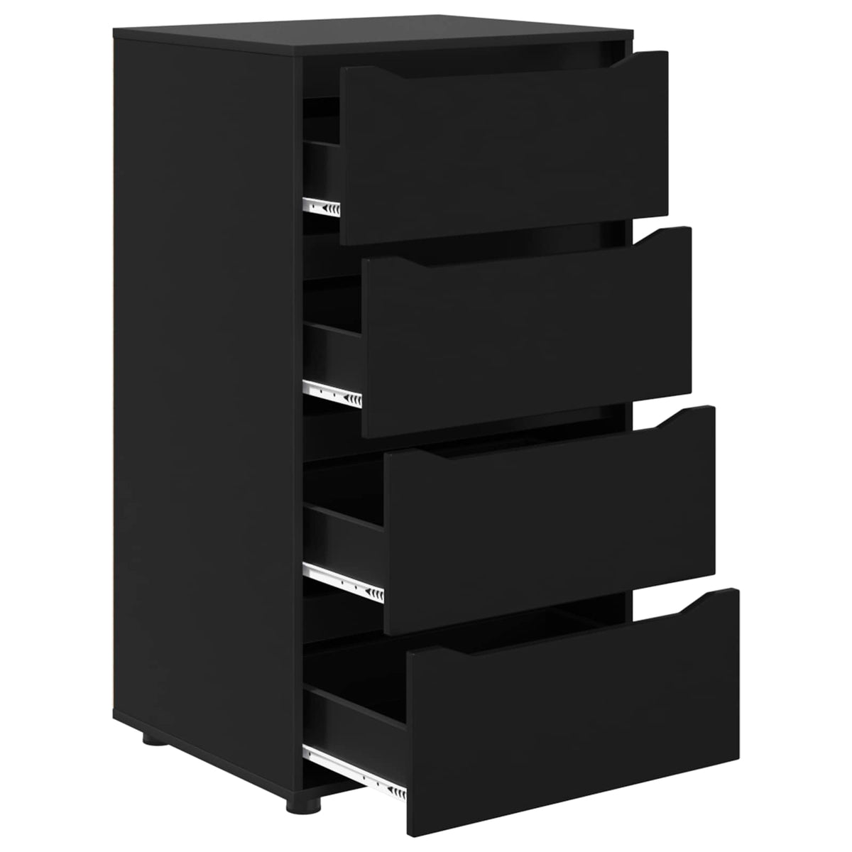 vidaXL Storage Cabinets 60 x 48 x 105 cm Engineered Wood Black