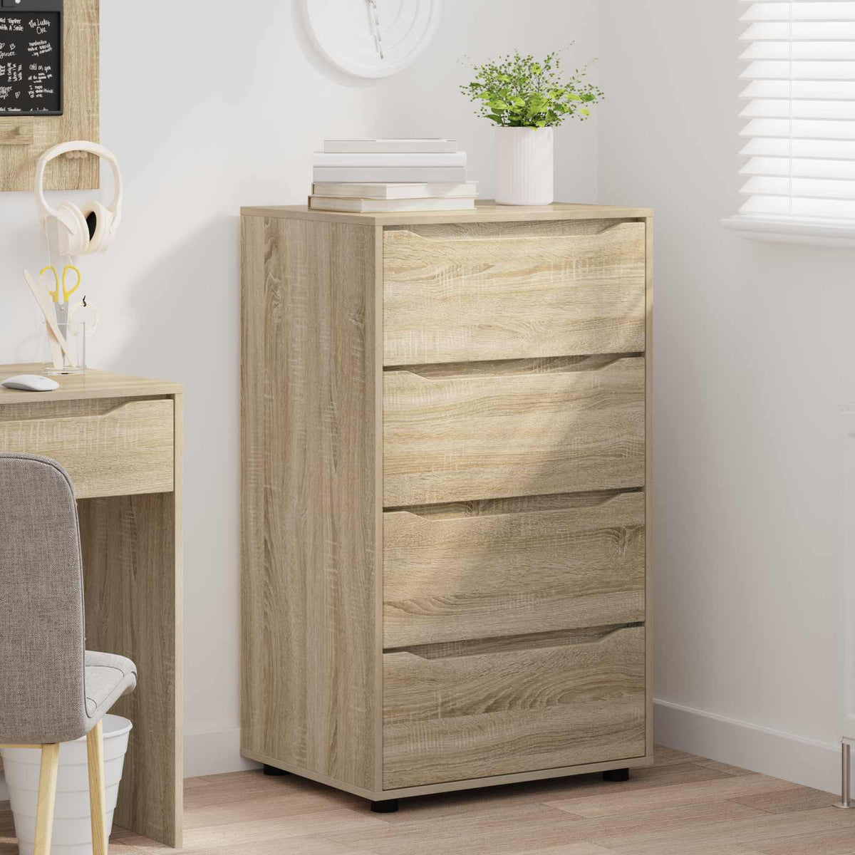 vidaXL Storage Cabinets 60 x 48 x 105 cm Engineered Wood Sonoma Oak