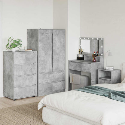 vidaXL Storage Cabinets 60 x 48 x 105 cm Engineered Wood Concrete Grey