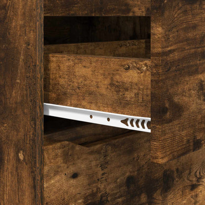 vidaXL Storage Cabinets 60 x 48 x 105 cm Engineered Wood Smoked Oak