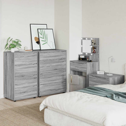 vidaXL Storage Cabinets 60 x 48 x 105 cm Engineered Wood Grey Sonoma
