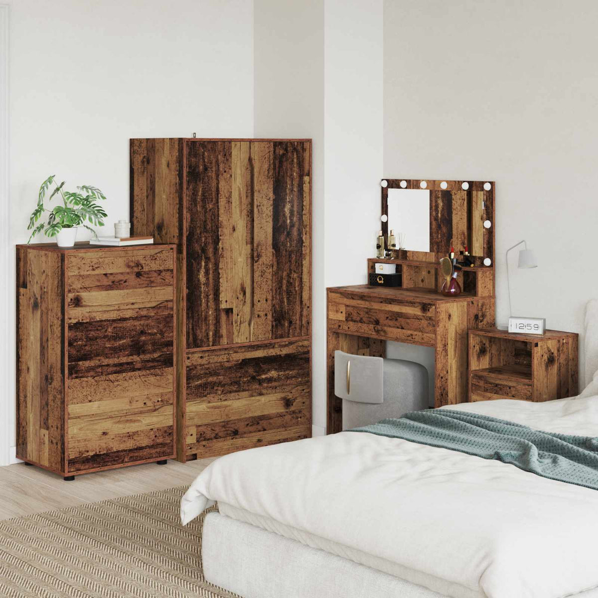 vidaXL Storage Cabinets 60 x 48 x 105 cm Engineered Wood Old Wood