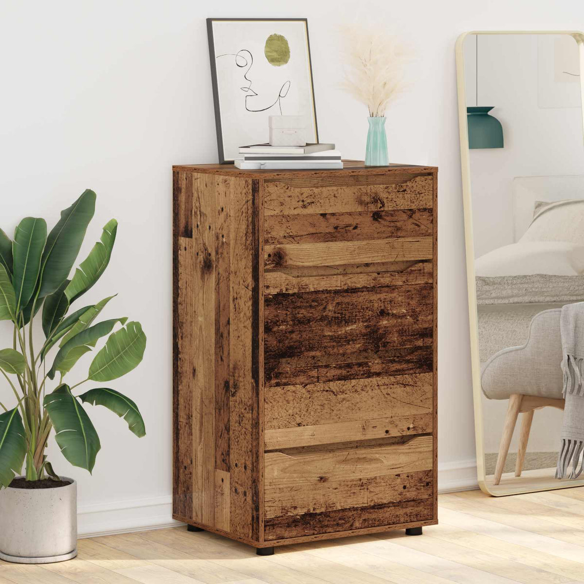 vidaXL Storage Cabinets 60 x 48 x 105 cm Engineered Wood Old Wood