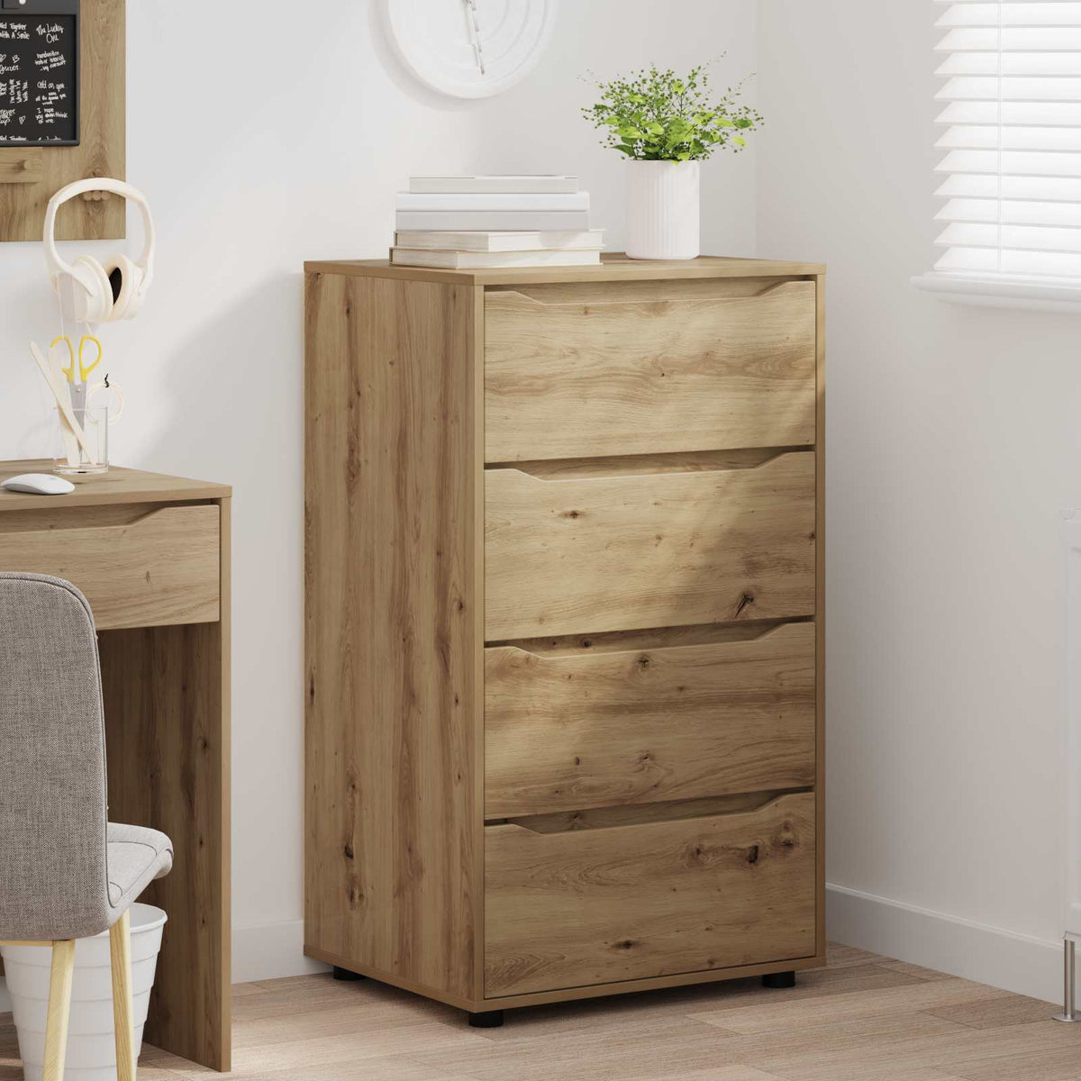 vidaXL Storage Cabinets 60 x 48 x 105 cm Engineered Wood Artisan Oak