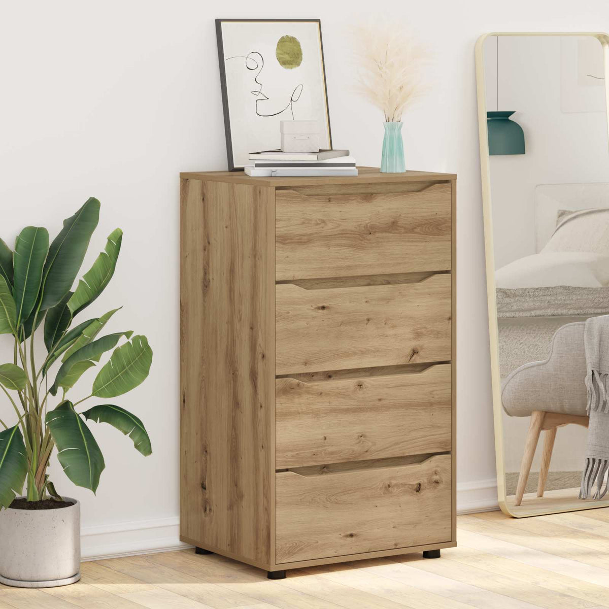 vidaXL Storage Cabinets 60 x 48 x 105 cm Engineered Wood Artisan Oak