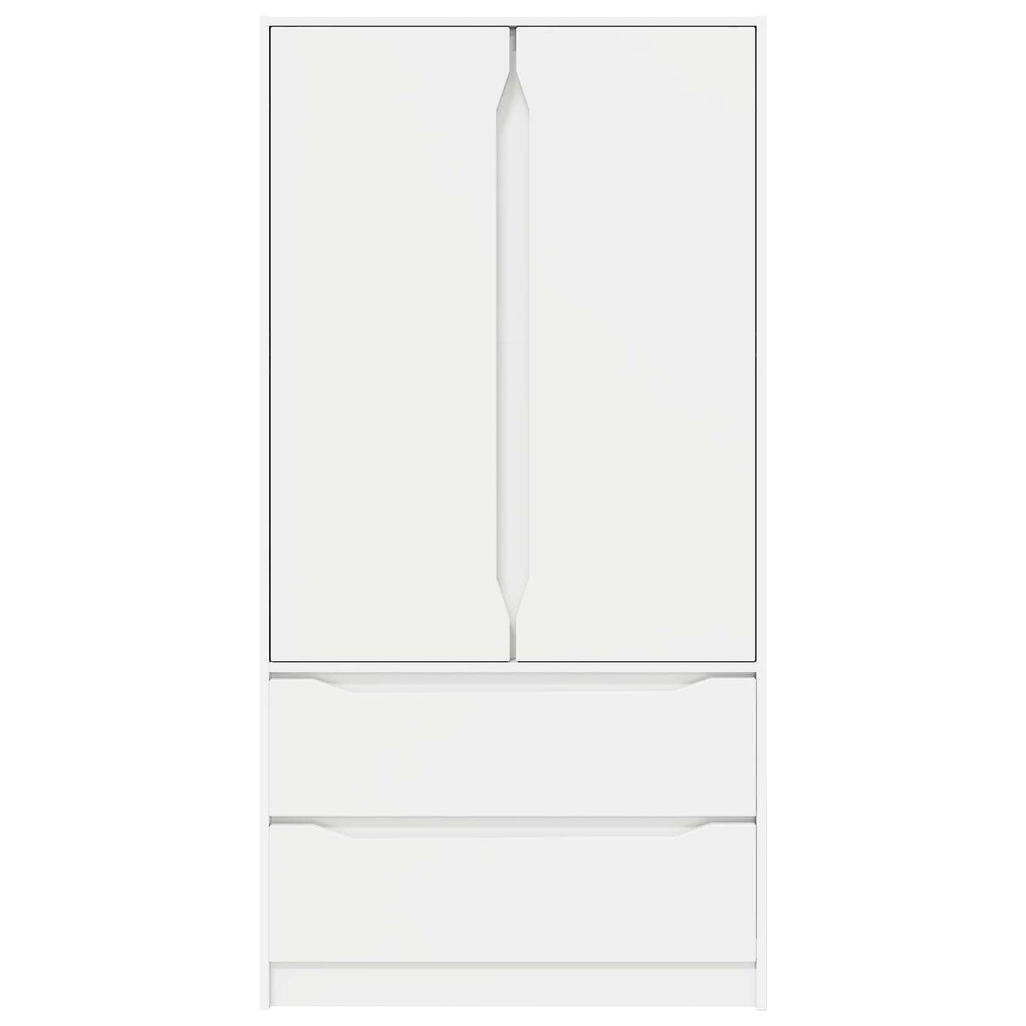 vidaXL Wardrobe with Drawer White 79.5 x 49 x 156 cm Engineered Wood