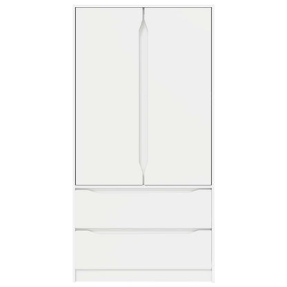 vidaXL Wardrobe with Drawer White 79.5 x 49 x 156 cm Engineered Wood