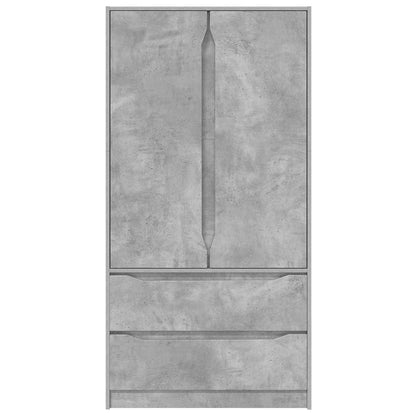 vidaXL Wardrobe Concrete Grey 79.5 x 49 x 156 cm Engineered Wood