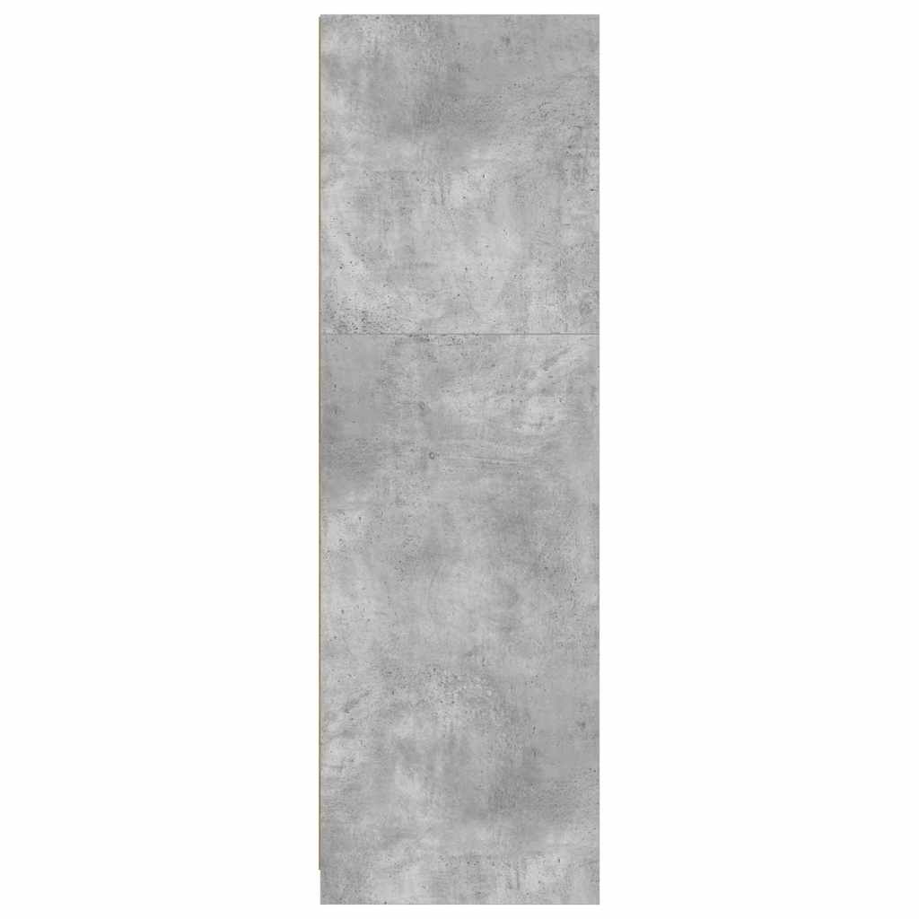 vidaXL Wardrobe Concrete Grey 79.5 x 49 x 156 cm Engineered Wood