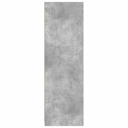 vidaXL Wardrobe Concrete Grey 79.5 x 49 x 156 cm Engineered Wood