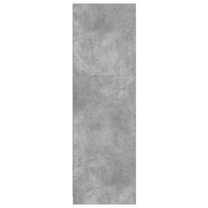 vidaXL Wardrobe Concrete Grey 79.5 x 49 x 156 cm Engineered Wood