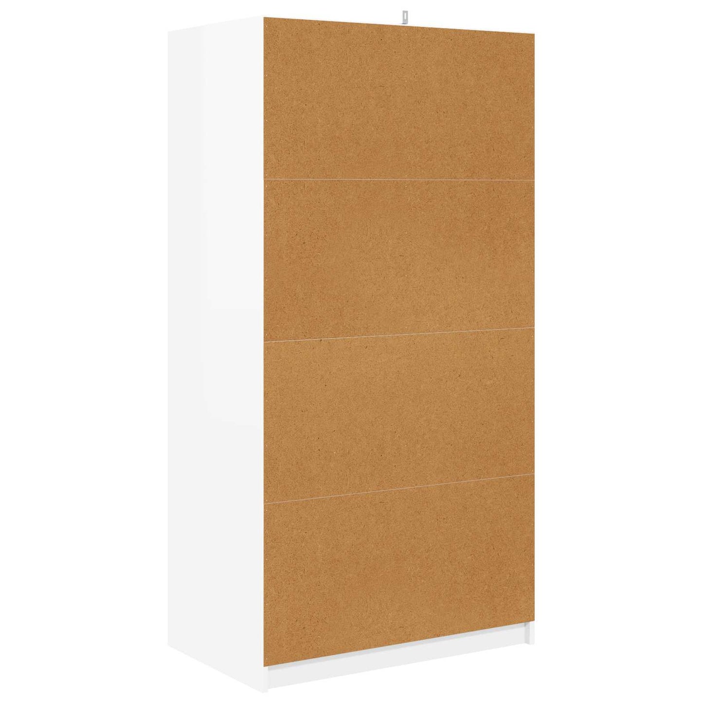 vidaXL Wardrobe High Gloss White 79.5 x 49 x 156 cm Engineered Wood