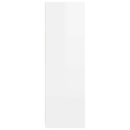 vidaXL Wardrobe High Gloss White 79.5 x 49 x 156 cm Engineered Wood