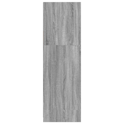 vidaXL Wardrobe Manual Grey Sonoma 79.5 x 49 x 156 cm Engineered Wood