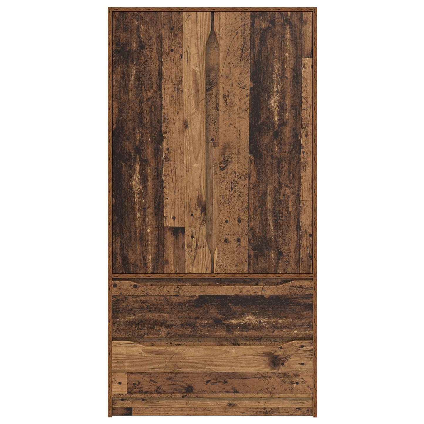 vidaXL Wardrobe with Door Old Wood 79.5 x 49 x 156 cm Engineered Wood