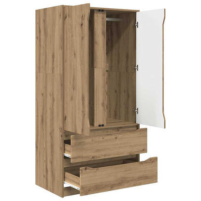vidaXL Wardrobe Manual Artisan Oak 79.5 x 49 x 156 cm Engineered Wood
