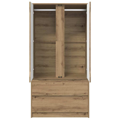 vidaXL Wardrobe Manual Artisan Oak 79.5 x 49 x 156 cm Engineered Wood