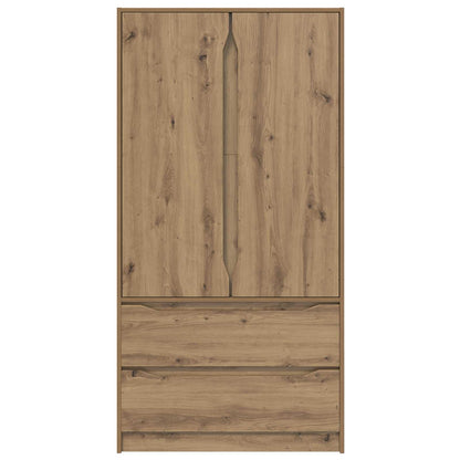 vidaXL Wardrobe Manual Artisan Oak 79.5 x 49 x 156 cm Engineered Wood