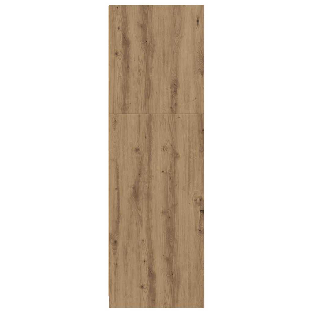 vidaXL Wardrobe Manual Artisan Oak 79.5 x 49 x 156 cm Engineered Wood