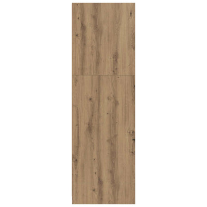 vidaXL Wardrobe Manual Artisan Oak 79.5 x 49 x 156 cm Engineered Wood