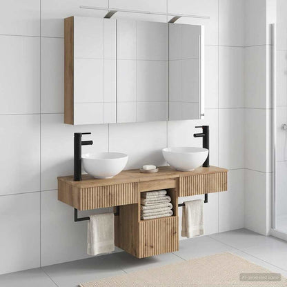vidaXL Bathroom Cabinet Set 4 pcs Artisan Oak Engineered Wood