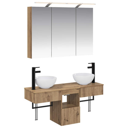 vidaXL Bathroom Cabinet Set 4 pcs 100 x 14.5 x 70 cm Engineered Wood