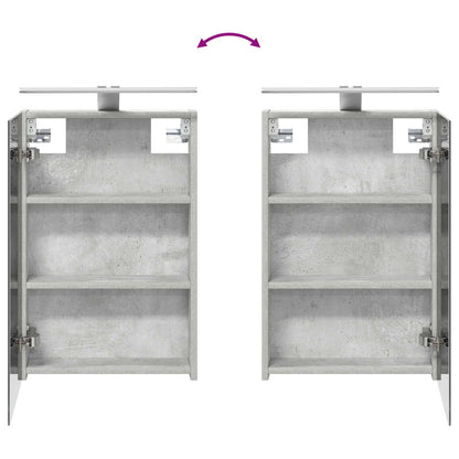 vidaXL Bathroom Cabinet Set 5 pcs Concrete Grey 40 x 10.5 x 60.5 cm