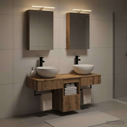 vidaXL Bathroom Cabinet Set 5 pcs Artisan Oak Engineered Wood