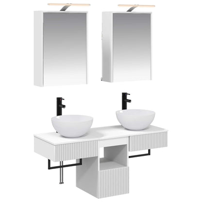 vidaXL Bathroom Cabinet Set 5 pcs White 43 x 16 x 62.5 cm