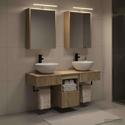 vidaXL Bathroom Cabinet Set 5 pcs Sonoma Oak Engineered Wood