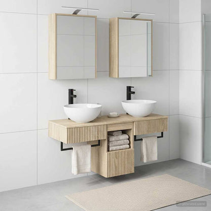vidaXL Bathroom Cabinet Set 5 pcs Sonoma Oak Engineered Wood