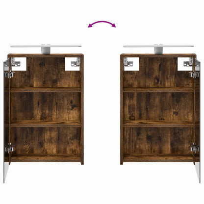 vidaXL Bathroom Cabinet Set 5 pcs Smoked Oak 43 x 16 x 62.5 cm