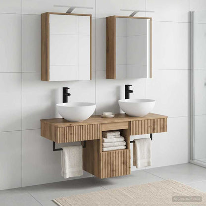 vidaXL Bathroom Cabinet Set 5 pcs Artisan Oak Engineered Wood