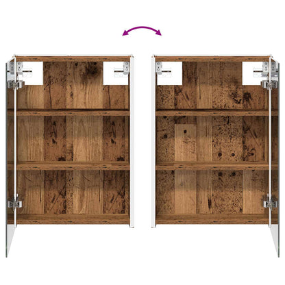 vidaXL Bathroom Cabinet Set 5 pcs Old Wood 43 x 11.5 x 60.5 cm