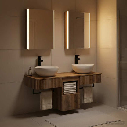 vidaXL Bathroom Cabinet Set 5 pcs Artisan Oak Engineered Wood