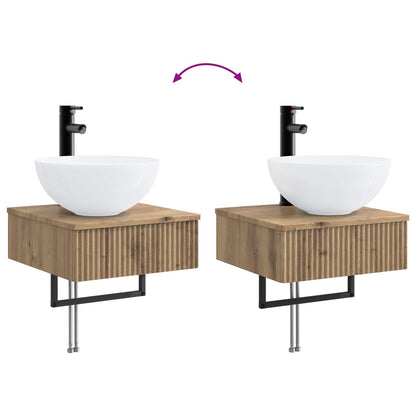 vidaXL Bathroom Cabinet Set 5 pcs Artisan Oak 43 x 11.5 x 60.5 cm