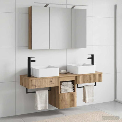 vidaXL Bathroom Cabinet Set 4 pcs Artisan Oak Engineered Wood
